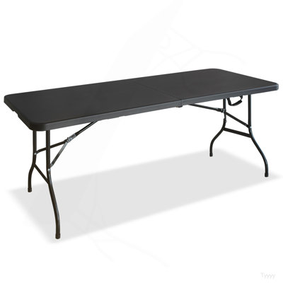6Ft Pink Folding Table, Portable Plastic Table For Camping, Picnics, Parties, High Load Bearing Foldable Table