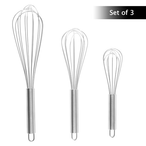 Classic Cuisine Stainless Steel Whisk Set & Reviews | Wayfair