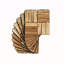 20 carreaux de terrasse imbriqués à carreaux, plancher carré en bois franc d'acacia jaune 12 "x 12" pour patio, banc, bord de piscine