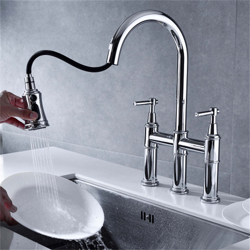 Red Cloud Pull Down Kitchen Faucet, Chrome