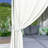 Outdoor Patio Sunbed With Curtains-1578365449