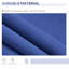 Auvent de jardin bleu foncé 13 pi x 8 pi. Et eau. Manivelle manuelle. Cadre en aluminium. Fixation multi-surfaces. Réduit la chaleur. Pour cour, terrasse, balcon. Choix de placement polyvalent. Extérieur plein