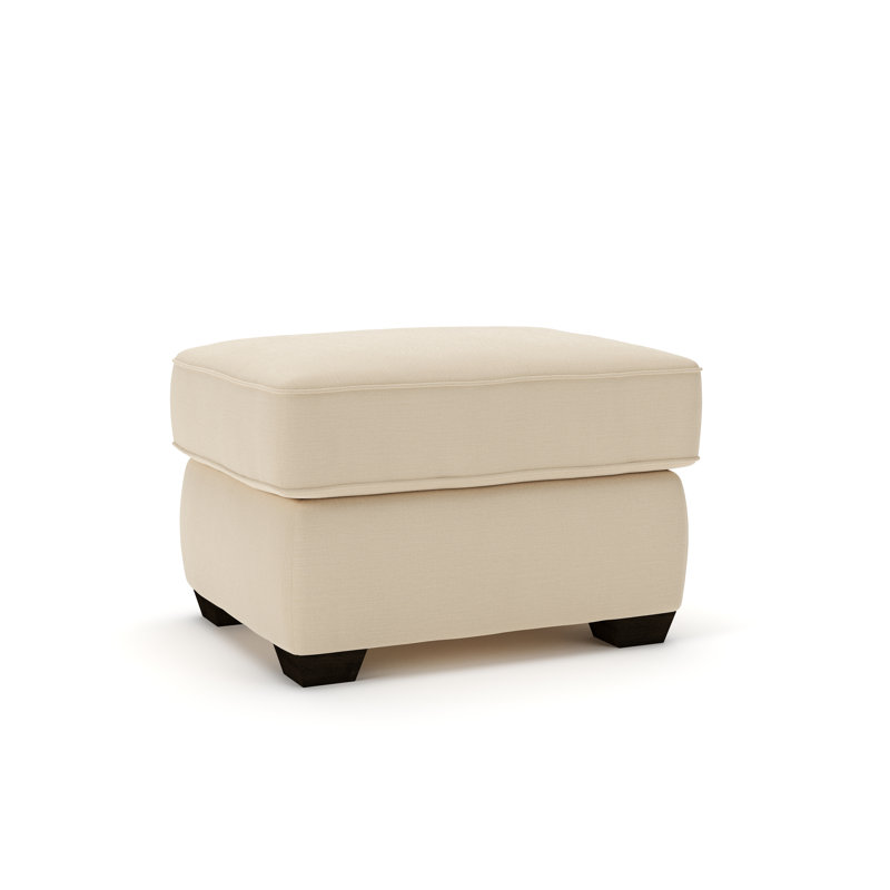 Repose-pieds rembourré Gemi, Toile lin Sunbrella®