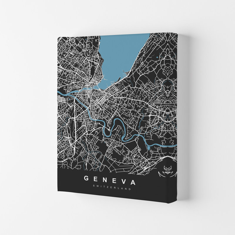 Geneva - Print, Wrapped Canvas, 29.7cm H x 21cm W x 4cm D