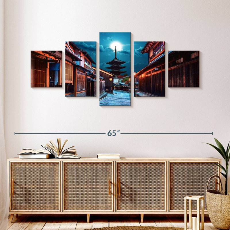 Moonlit Zaka Street, 24" H x 55" W