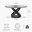  Table de salle à manger ronde moderne avec base à piédestal, base en acier au carbone pré-assemblée-1889946660-1889946658-1889946656