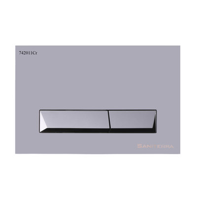Ashwini Control Panel Dual Flush Diamond Chrome