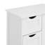 Armoire de rangement pour salle de bain avec tablette réglable et tiroirs