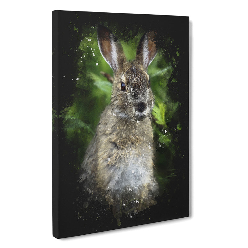 Brown Rabbit - Wrapped Canvas, 76cm H x 50cm W x 3cm D
