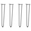 vidaXL Hairpin Table Leg Steel Solid powder-coated steel-676667516-676667514