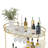 Mirror Shelf Metal Bar Cart-1979434086