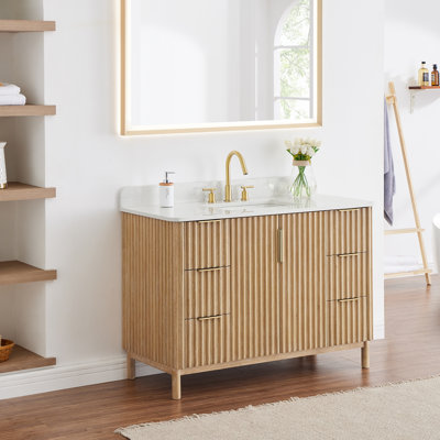 Meuble-lavabo simple 36 po avec miroir Siena