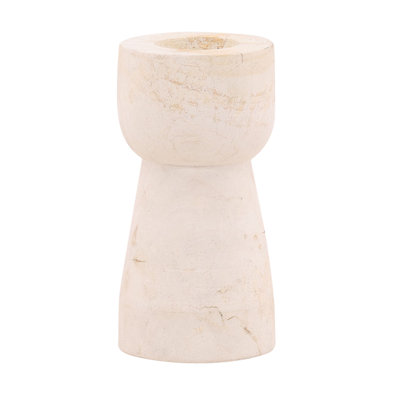 Yann 8'' H Stone Tabletop Candlestick