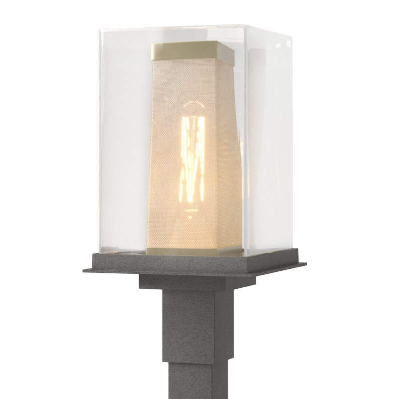 Polaris 1-Light 18" H Hardwired Lantern Head, Coastal Gold, Coastal Natural Iron