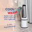Russell Hobbs Rhbldl25w Bladeless Fan Cool And Heat In White