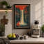 Fox at Waterfall Retro - Wrapped Canvas-1399934353-1399934356