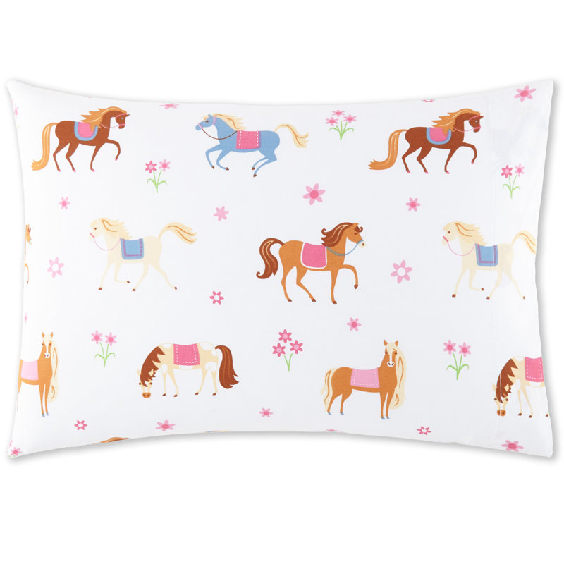 Drap-housse pour lit de bébé 100% coton Wildkin - Drap-housse doux et respirant - Chevaux