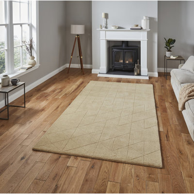 Larica area rug Hand Tufted Rectangle Beige