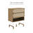 Corkhill Boho Bedroom Dresser With Woven Seagrass