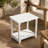 Hampshire Rectangular Solid Wood Acacia Outdoor Side Table-380428835