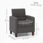 Fauteuil moderne en tissu avec coussins antidérapants-100902950