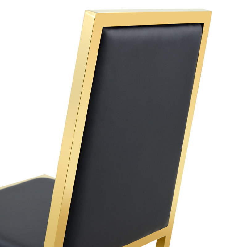 Chaises de salle à manger ergonomiques, ensemble moderne en cuir synthétique pour la maison de cuisine
