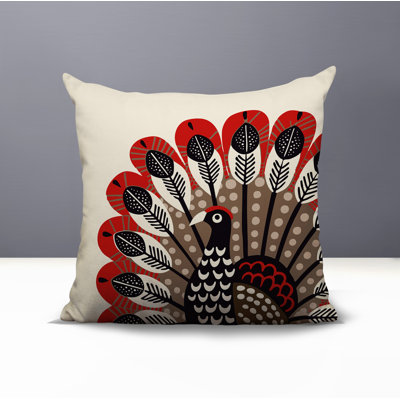 Mota Turkey Reversible Indoor/Outdoor Square Pillow