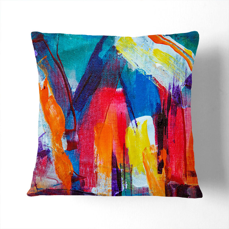 Abstract Square Throw Cushion, 55 x 55 cm