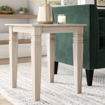 Manatuto Solid Wood Top End Table