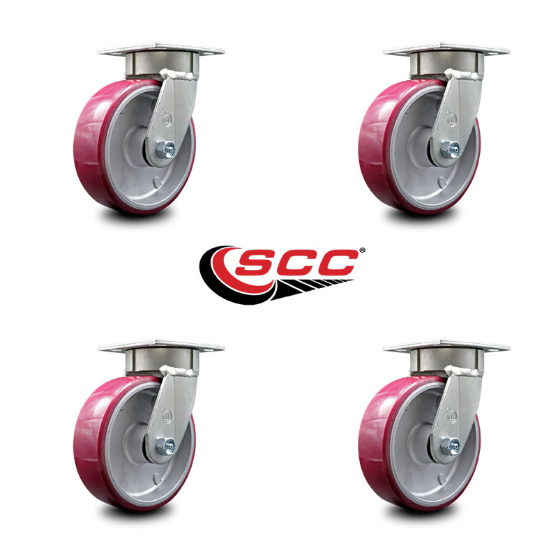 Kingpinless Swivel Top Plate Caster