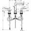 Metropol Low Flow Water Saving Widespread Bathroom Faucet with Drain Assembly-41425839