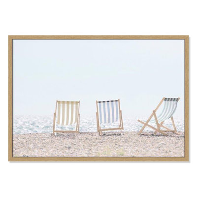 Adriatica "Beach Chairs" Print by Leah Straatsma