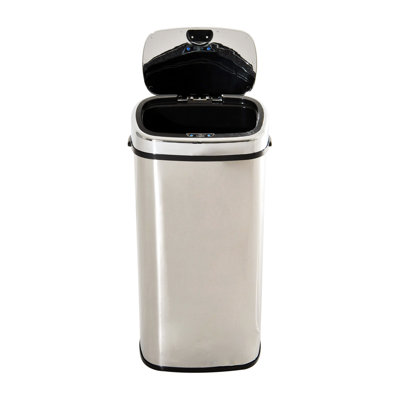Jamesetta Steel Motion Sensor Kitchen Trash Can