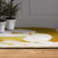 Tapis blanc lavable à motif abstrait d'articles blancs 8 pi x 10 pi, douceur céleste avec envers antidérapant