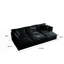 Canapé modulaire confortable à siège profond réversible modulaire à 6 places, canapé modulaire avec 3 repose-pieds, 3 coussins décoratifs et 2 coussins d'accoudoirs