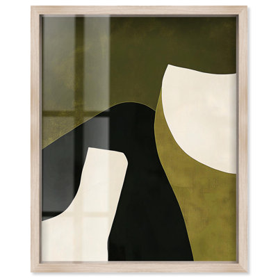 «Olive Interplay I Living Room Art Shadowbox Print» par Art Remedy