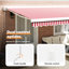 Ebern Designs Fabric Cover Retractable Patio Awning-103878062-103878070