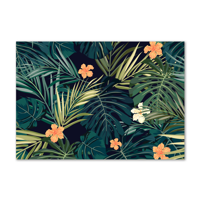 Tropical Leaves - Wrapped Canvas Print