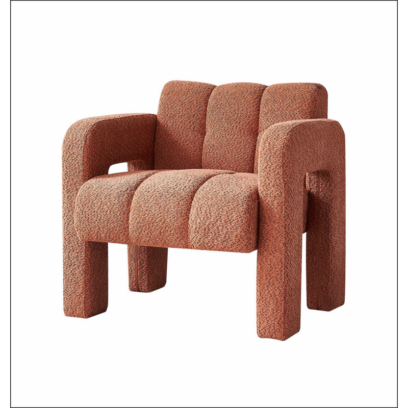 Fauteuil d'appoint rembourré 31,10 po, Orange