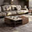 Vintage Adjustable Solid Wood Coffee Table
