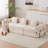  98.8" Modular Sleeper Sofa Bed Compression Foam Sofa Foldable Floor Couch With Side Pockets And 3 Pillows - No Assembly Required-2077855922