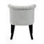 Chaise chic avec dossier courbé et coussin en mousse pour les chambres à coucher-876372231