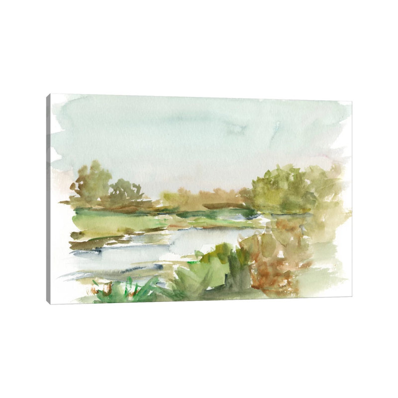 Impressionist Watercolour I by Ethan Harper - Wrapped Canvas Painting, 20.32 cm H x 30.48 cm W