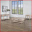Table basse en bois franc brun clair asiatique - Table de salon polyvalente et durable avec rangement et amp; Assemblage facile