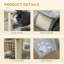 Coria Cat Tree Tower Rotatable Top Bar Sisal Post Tunnel Balls Grey