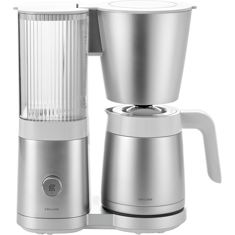 Enfinigy Thermal Carafe Drip Coffee Maker, 3.5" H x 4.75" W x 4.75" D, Silver