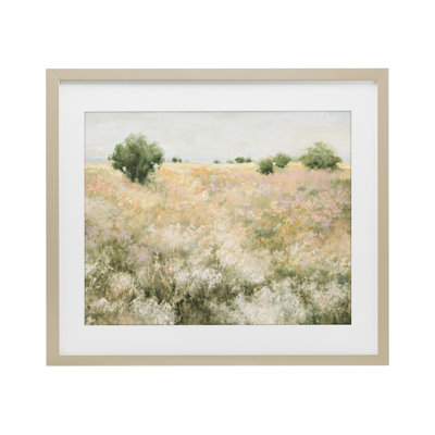 «Pastoral Freedom Field», reproduction encadrée sous verre, conception de Julia Purinton