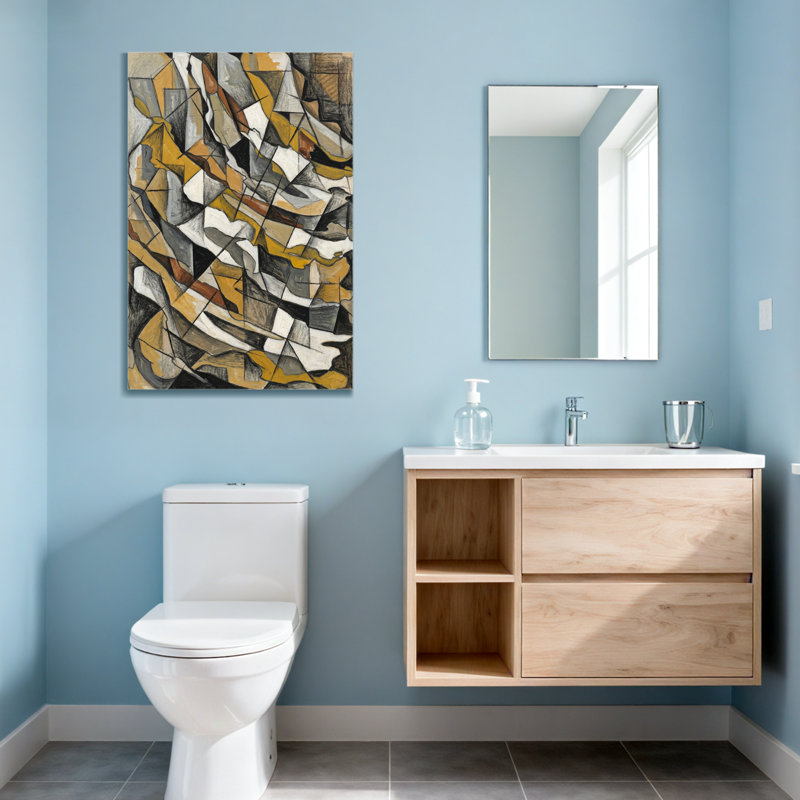 Abstract Geometric Abstract Cubist Art Pattern Print
