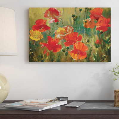 Champs dépilés, peinture sur toile tendue