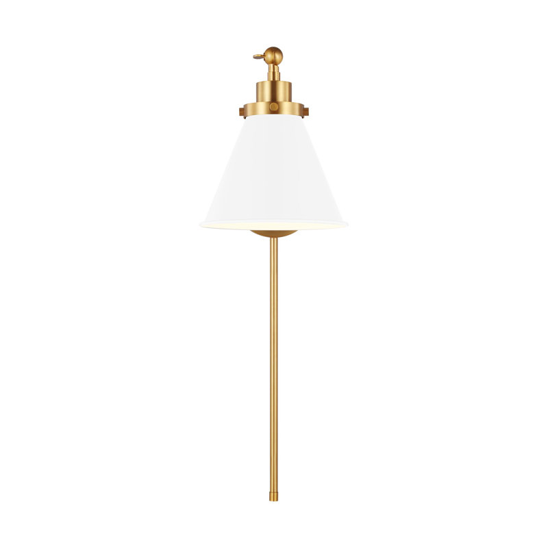 Wellfleet 1 - Light Swing Arm, Gold, White